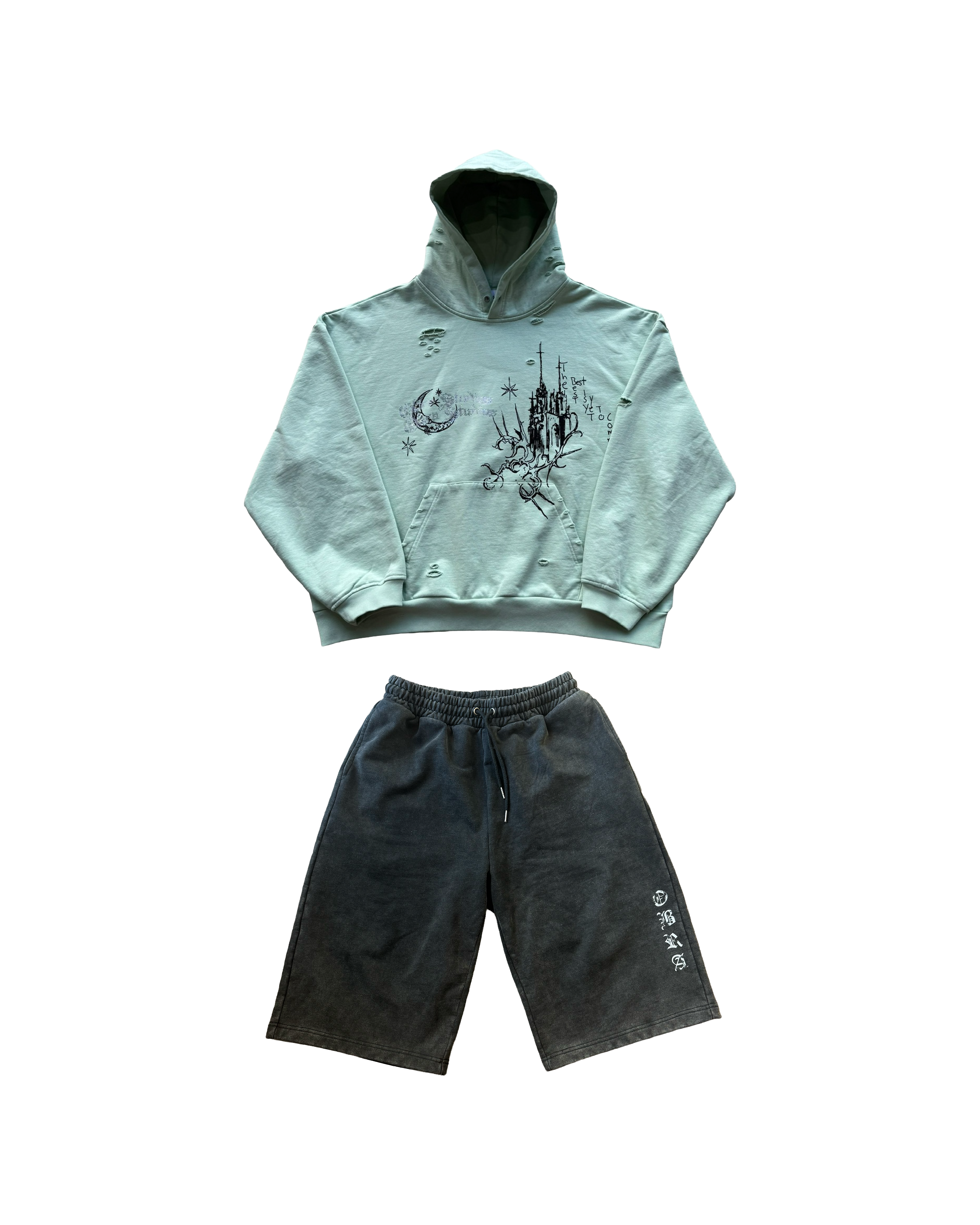 Psychedelic Hoodie + LAX Shorts